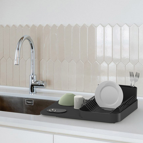 Metal Dish & Cutlery Drainer Set