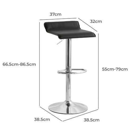 Aerglo Faux Leather Adjustable Barstools