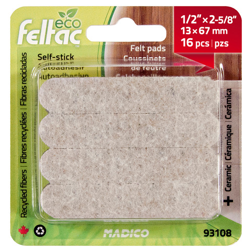 16 Piece 6.7cm Felt Floor Protector Pads