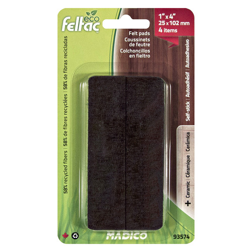 4 Piece 10.2cm Felt Floor Protector Pads