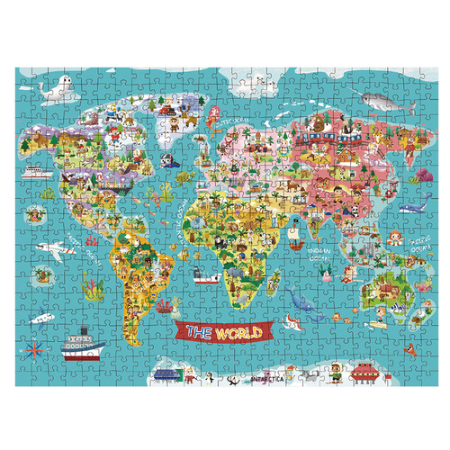 Tookyland 500 Piece World Map Jigsaw Puzzle | Temple & Webster