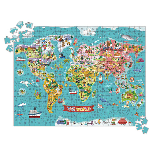 Tookyland 500 Piece World Map Jigsaw Puzzle