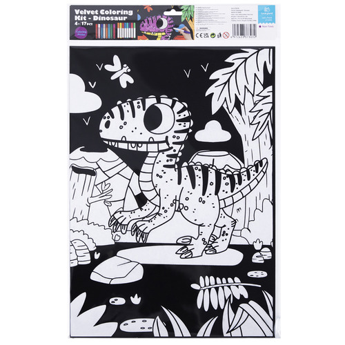 Tookyland 17 Piece Dinosaur Colouring Craft Kit