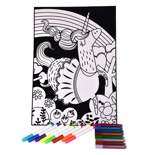 Tookyland 17 Piece Unicorn Colouring Craft Kit