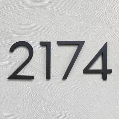 Aluminium Floating House Number
