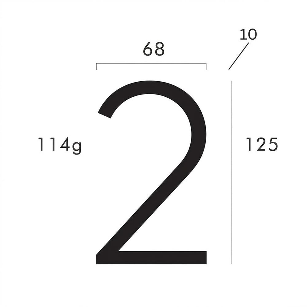 Zinc Alloy Floating House Number