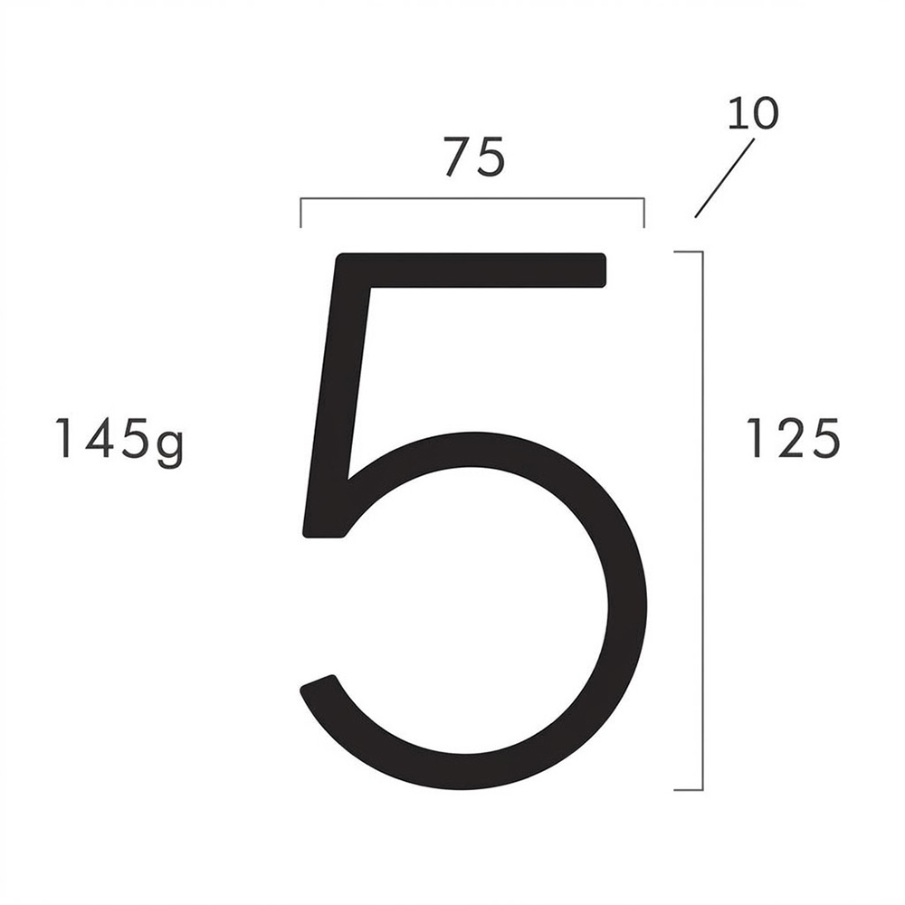 Zinc Alloy Floating House Number
