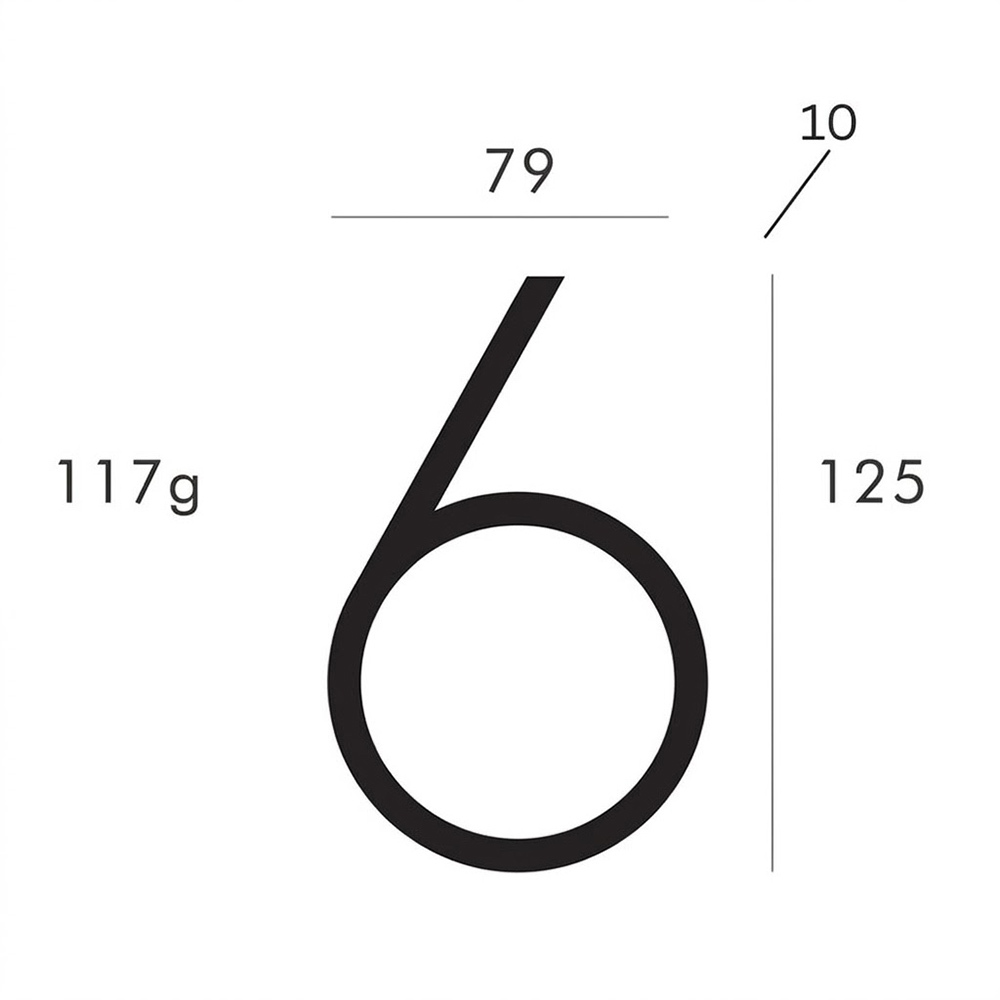 Zinc Alloy Floating House Number