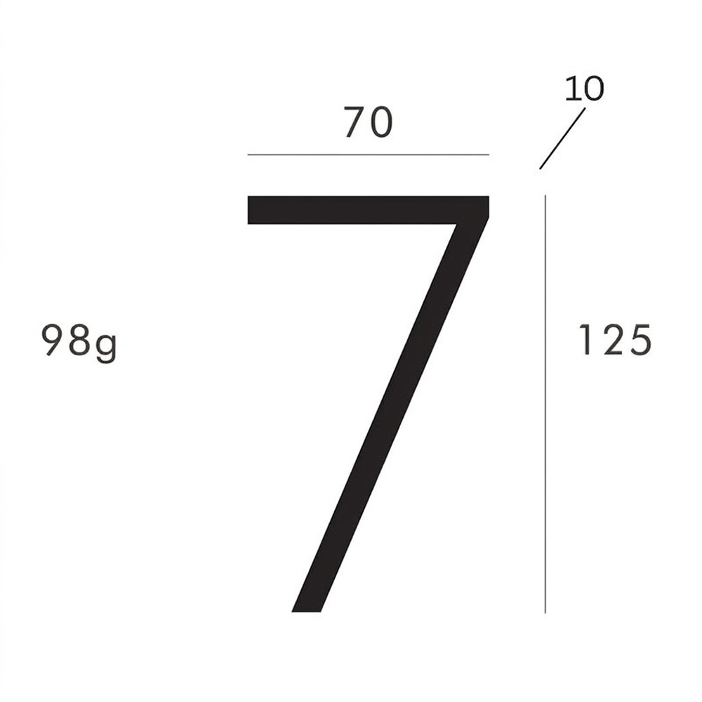 Zinc Alloy Floating House Number