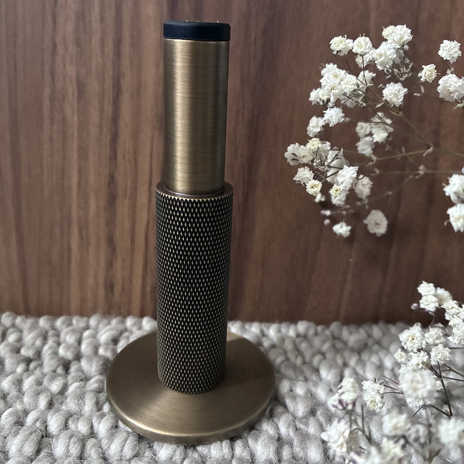 Somers Brass Wall Mounted Door Stop