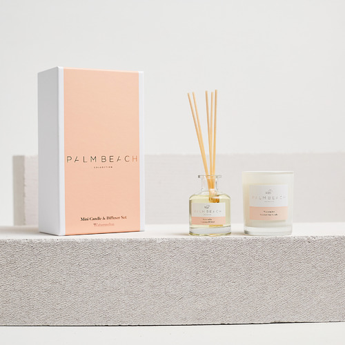 2 Piece Watermelon Gardenia Candle & Diffuser Set