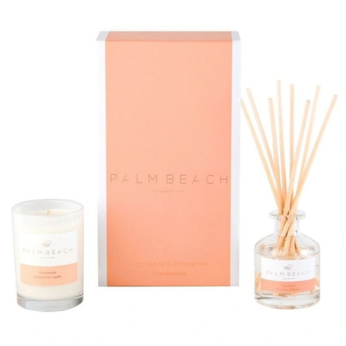 2 Piece Watermelon Gardenia Candle & Diffuser Set