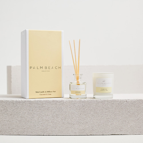 2 Piece Coconut & Lime Candle & Diffuser Set