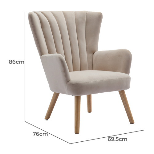 Elyse Velvet Armchair