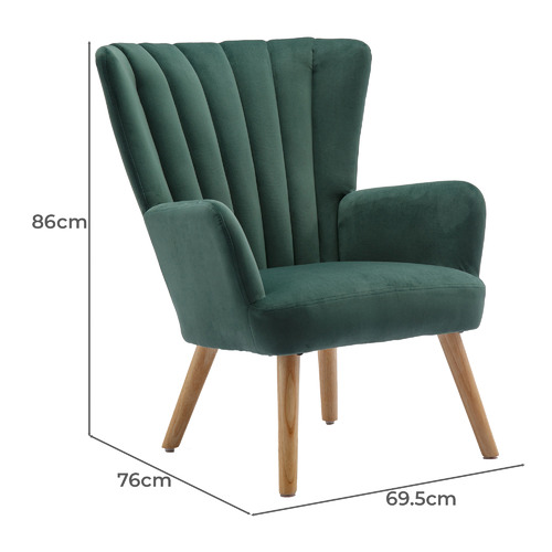 Elyse Velvet Armchair