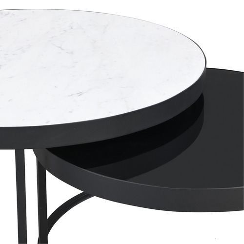 2 Piece Hagano Marble Nesting Coffee Table Set