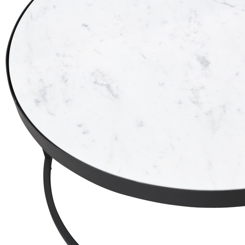 2 Piece Hagano Marble Nesting Coffee Table Set
