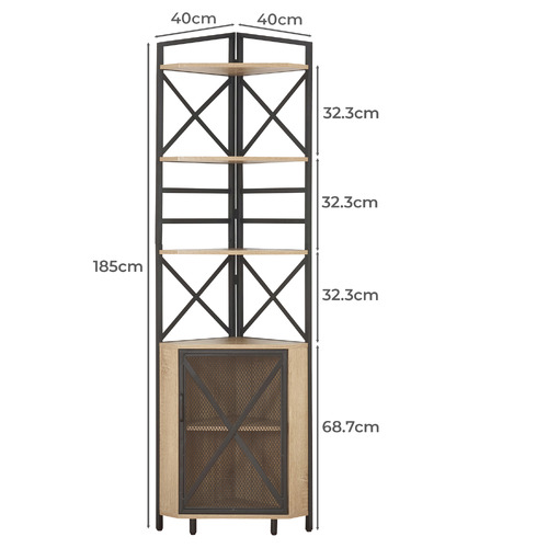Silas 6 Tier Corner Shelf