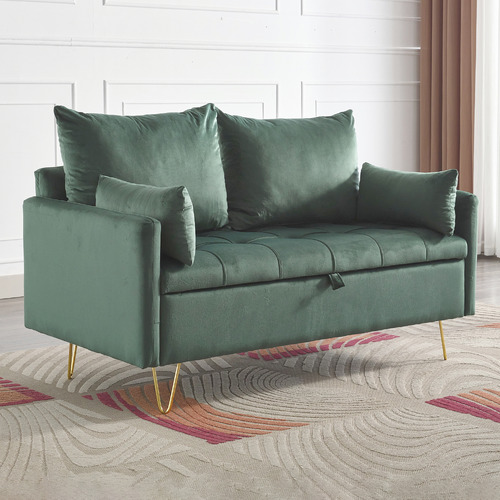 Cassington_Home Sorrana 2 Seater Velvet Sofa | Temple & Webster