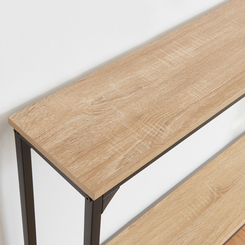 Oak Ciaran Console Table with Charging Station