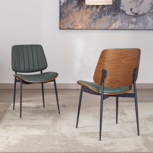 Moore Faux Leather Dining Chairs