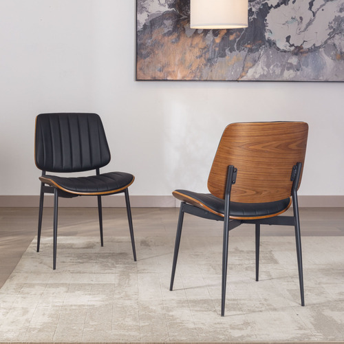 Moore Faux Leather Dining Chairs