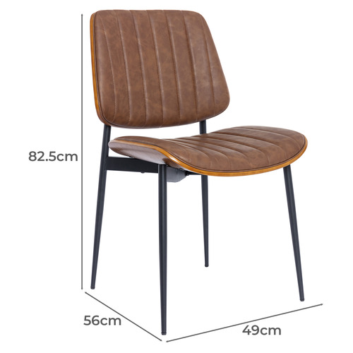 Moore Faux Leather Dining Chairs