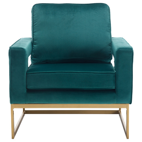 Armani Velvet Upholstered Accent Chair