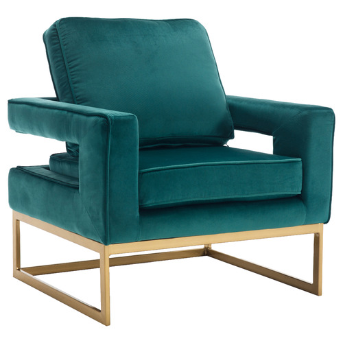 Armani Velvet Upholstered Accent Chair