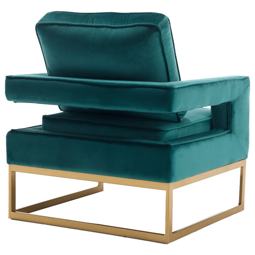 Armani Velvet Upholstered Accent Chair