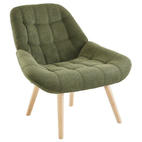 Cassington_Home Olive Green Brittany Rubberwood Accent Chair Temple