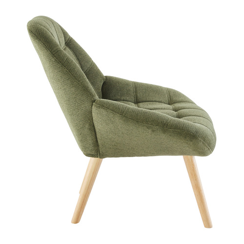 Cassington_Home Olive Green Brittany Rubberwood Accent Chair Temple