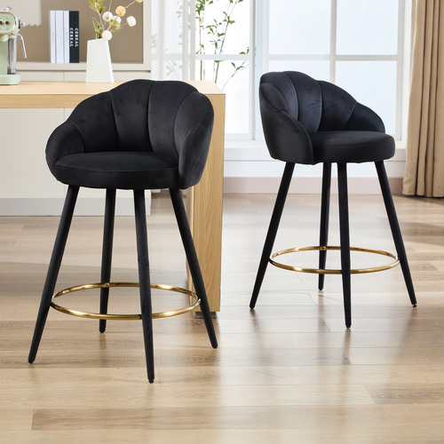 Quinn Velvet Bar Stools