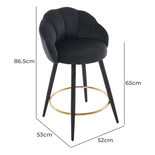 Quinn Velvet Bar Stools