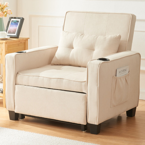 Luna Upholstered Single Futton Sofa Bed