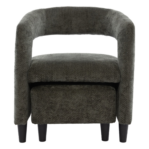 2 Piece Thorin Upholstered Accent Chair & Footstool Set