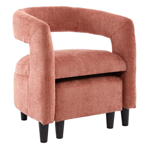 2 Piece Thorin Upholstered Accent Chair & Footstool Set