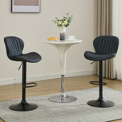 47cm Presley Faux Leather Bar Stools