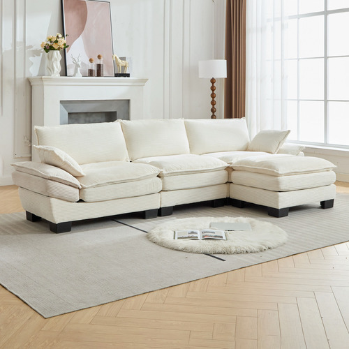 Haines 4 Seater Modular Sofa Set with Ottoman
