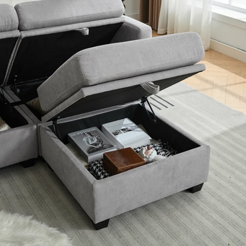 Juno 4 Seater Modular Sofa Set with Ottoman