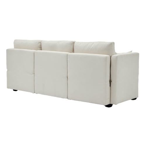 Juno 3 Seater Upholstered Sofa with Storage