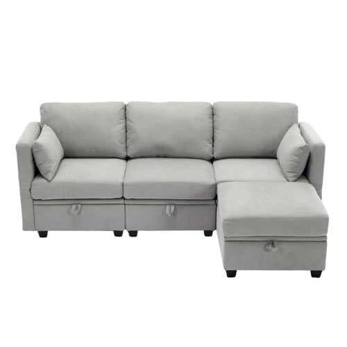 Juno 4 Seater Modular Sofa Set with Ottoman