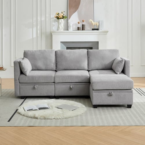 Juno 4 Seater Modular Sofa Set with Ottoman
