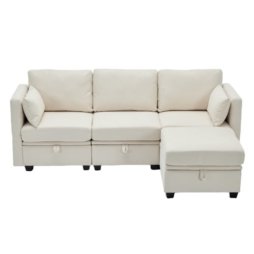 Juno 4 Seater Modular Sofa Set with Ottoman