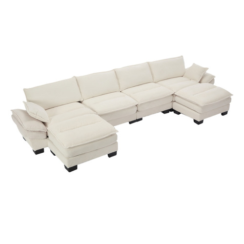 Haines 6 Seater Modular Sofa Set with Ottoman