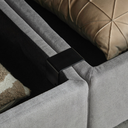 Juno 3 Seater Upholstered Sofa with Storage
