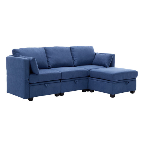 Juno 4 Seater Modular Sofa Set with Ottoman