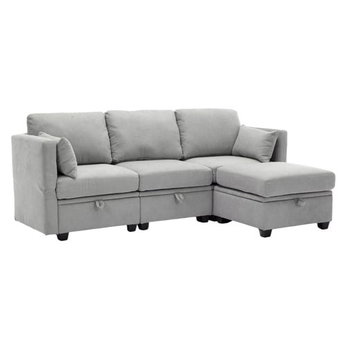 Juno 4 Seater Modular Sofa Set with Ottoman