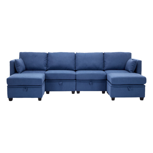 Juno 6 Seater Modular Sofa Set with Ottoman