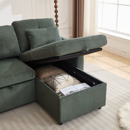 Fontana 4 Seater Pull Out Sofa Bed with Chaise